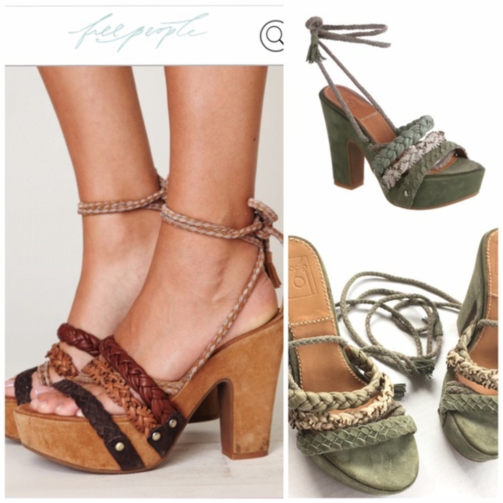 FREE PEOPLE BACIO 61 suede wrap heel